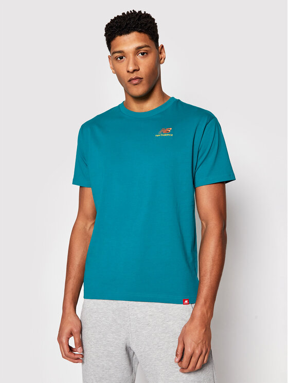 New Balance T-Shirt Essentials Embroidered Tee MT11592 Grün Relaxed Fit •  Modivo.de