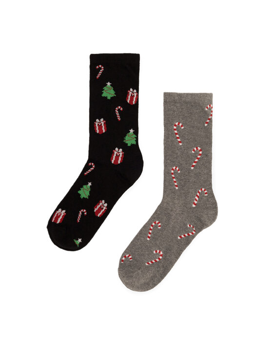 Lasocki Lasocki Dlhé ponožky 2MB-001-AW23 (2-pack) Sivá
