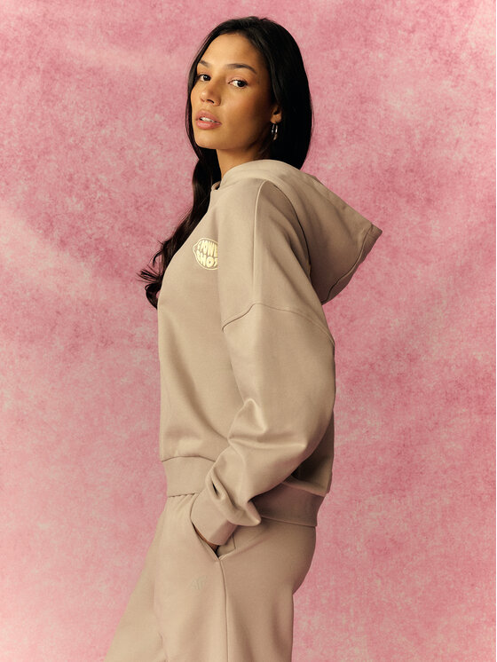 4F 4F Bluza TASTE THE GLOW Szary Oversize