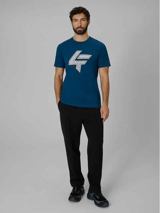 4F 4F T-Shirt CITY Turkusowy Regular Fit