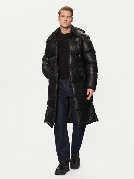 Serge Pariente Serge Pariente Lederjacke Vibes Schwarz Regular Fit