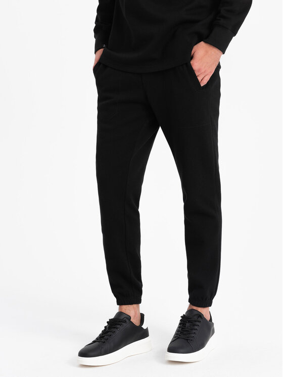 Ombre Ombre Tepláková souprava Z71 Černá Regular Fit