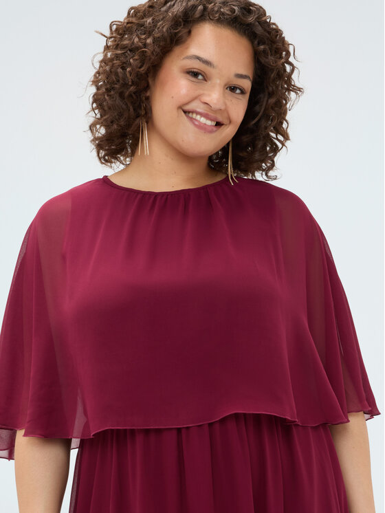 Fiorella Rubino Fiorella Rubino Abito da sera 7020T001869N036 Bordeaux A-Line Fit