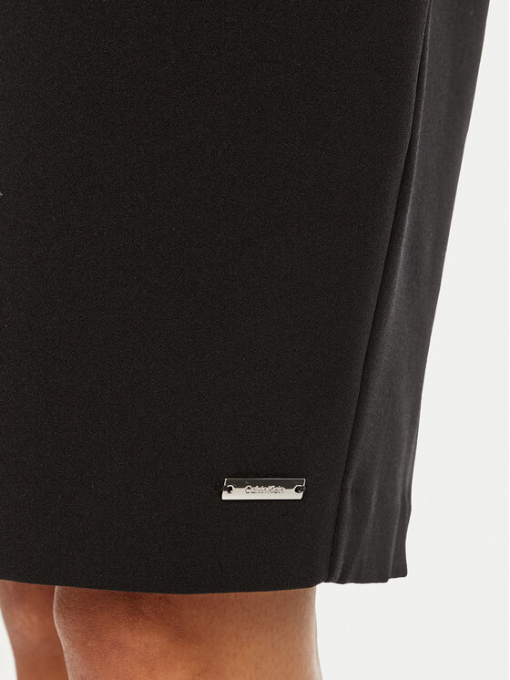 Calvin Klein Calvin Klein Φόρεμα κοκτέιλ K20K207470 Μαύρο Slim Fit