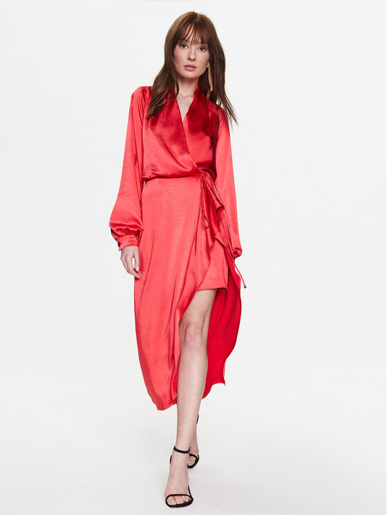 PINKO Pinko Sukienka koktajlowa 100295 Z345 Czerwony Regular Fit