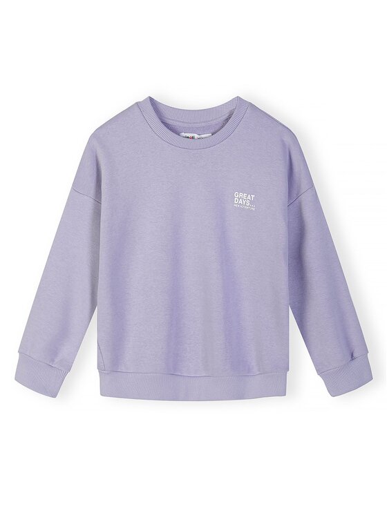 minoti minoti Bluza NOSFLEECE401 Fioletowy Regular Fit