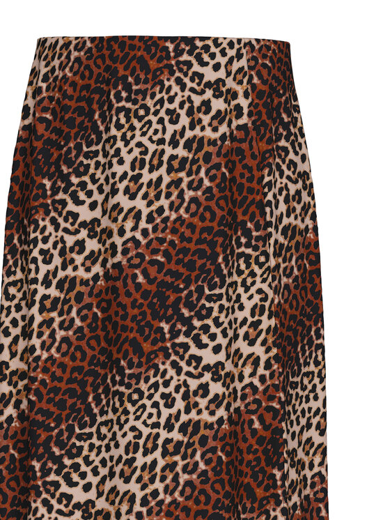 Pieces Pieces Спідниця-міді Nya 17147811 Коричневий Regular Fit