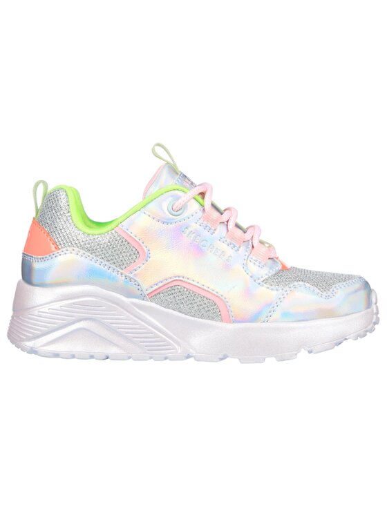 Skechers Skechers Sneakersy Uno Lite Metallic Pops Srebrny
