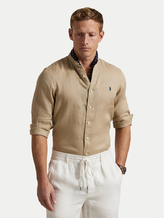 Polo Ralph Lauren Polo Ralph Lauren Košulja 710968925004 Bež Slim Fit