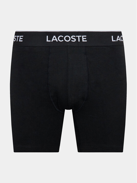 Lacoste Lacoste Set od 3 para bokserica 6H3420 Crna Regular Fit