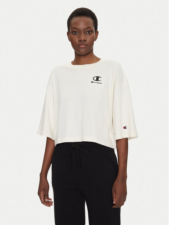 Champion Champion Tricou 118023 Écru Regular Fit