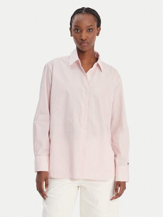 Tommy Hilfiger Tommy Hilfiger Košile WW0WW48190 Růžová Regular Fit