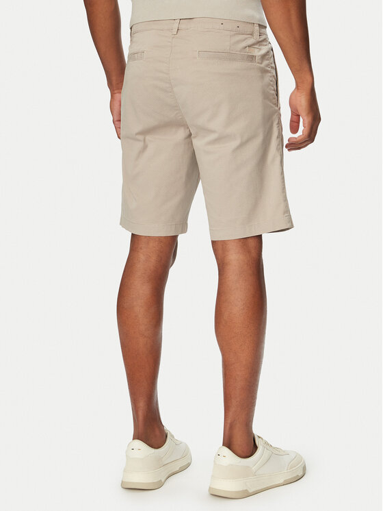 BOSS BOSS Pantalon scurți din material Chino 50559292 Bej Slim Fit