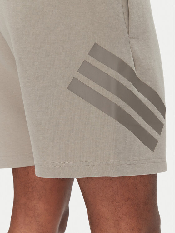 adidas adidas Szorty sportowe Future Icons 3-Stripes JD4882 Beżowy Regular Fit