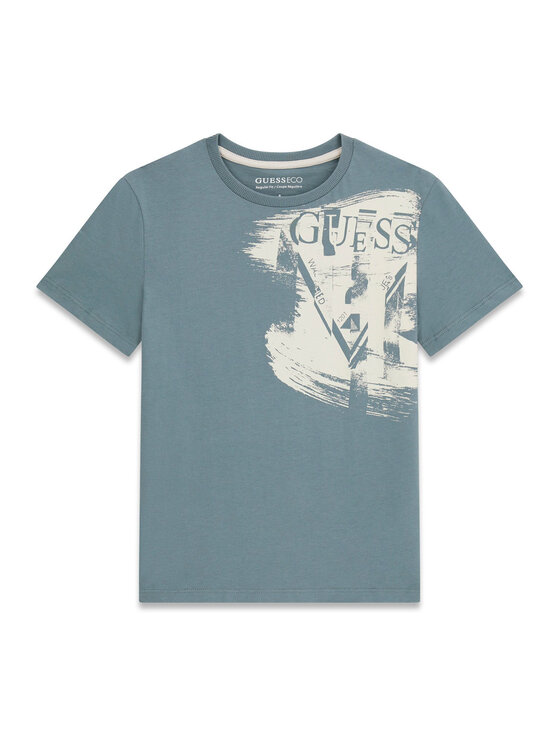 Guess Guess Tričko L6GI20 K8HM4 Modrá Regular Fit
