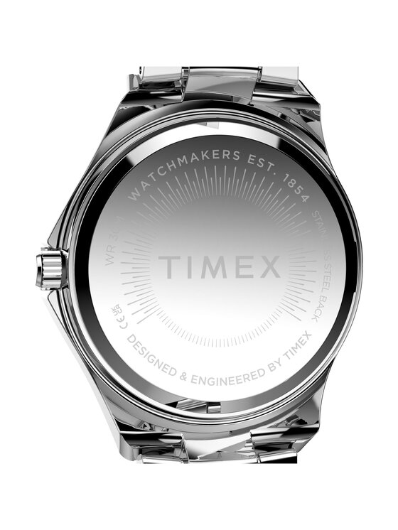 Timex Timex Zegarek TW6A04500 Srebrny