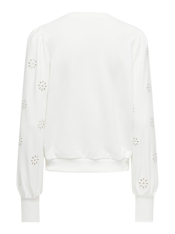 ONLY ONLY Суитшърт Femme 15315687 Бял Regular Fit