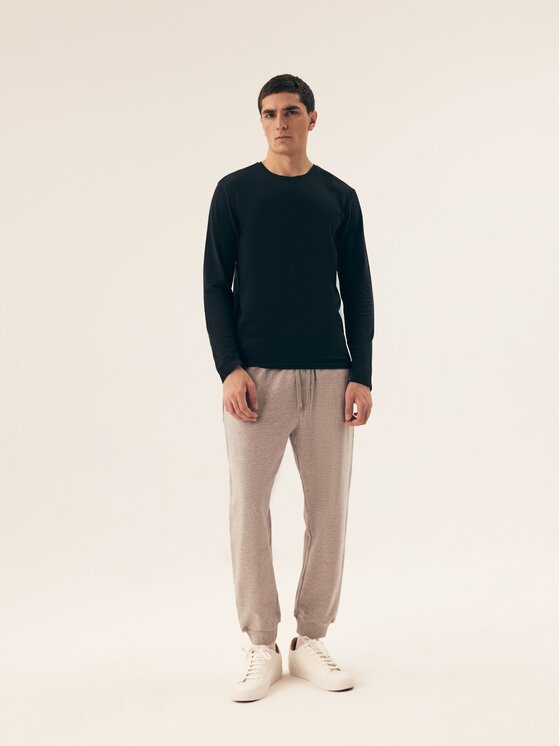 Henderson Henderson Komplet longsleeve 43000 Czarny Regular Fit