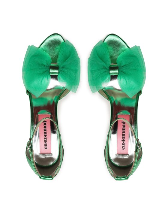 Custommade Custommade Sandali Ashley Metallic Bow 999624046 Zelena