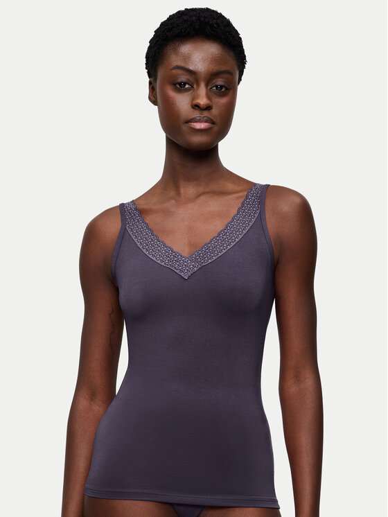 Triumph Triumph Marškinėliai Feel Of Modal 10221637 Pilka Slim Fit