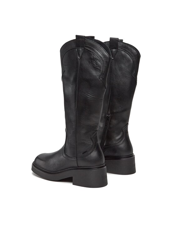 Bronx Bronx Kovboju apavi Western 14298-A Melns