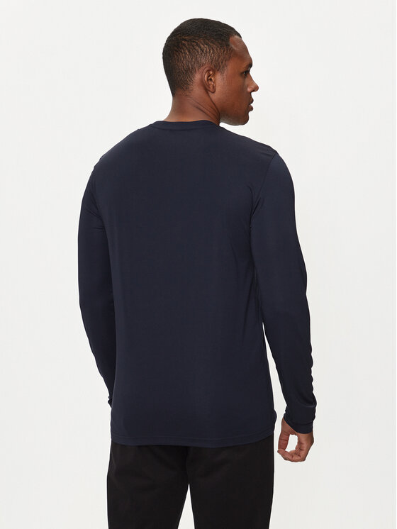 EA7 Emporio Armani EA7 Emporio Armani Pikkade varrukatega T-särk 8NPT17 PJRGZ 1562 Must Regular Fit