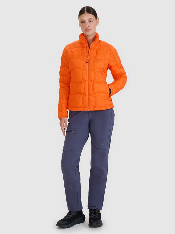 4F 4F Outdoorová bunda 4FWSS25TDJAF531-70S Oranžová Slim Fit