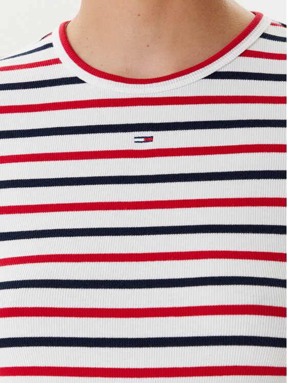 Tommy Jeans Tommy Jeans Tričko Essential DW0DW17383 Farebná Slim Fit