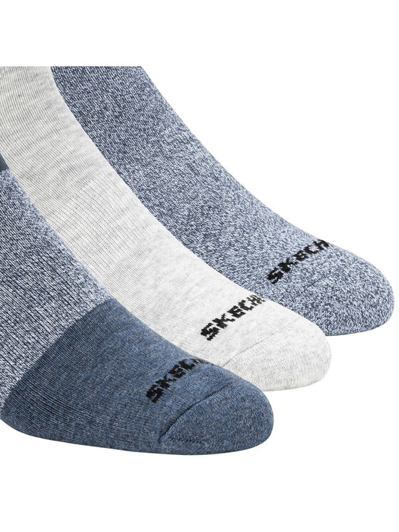 Skechers Skechers Skarpety krótkie 3pk Mens Qtr Colorbloc Socks Kolorowy