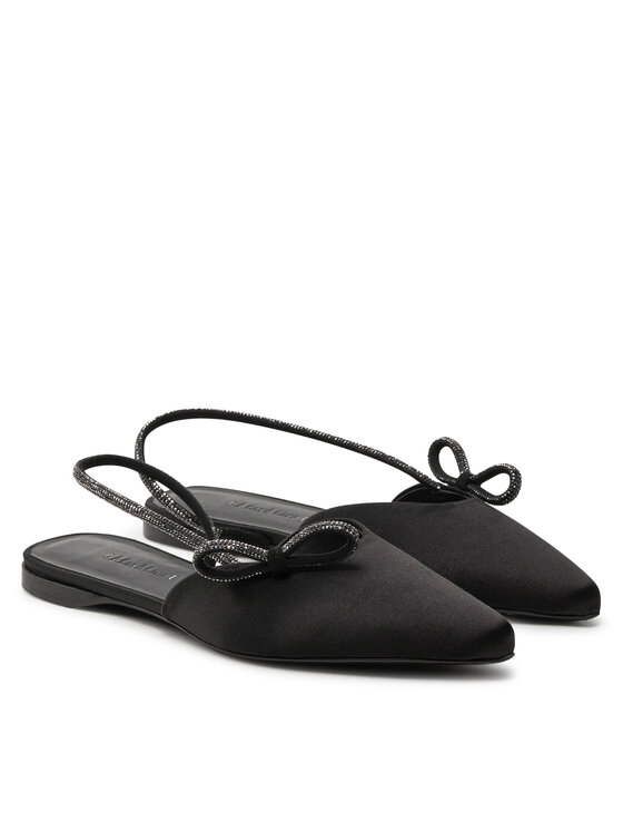Max Mara Max Mara Baleríny Crystalsling 2424526431600 Čierna