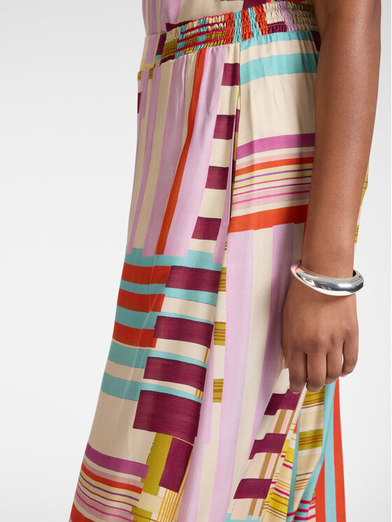 Elena Mirò Elena Mirò Pantaloni di tessuto P017Z000222N001 Rosa Over Fit