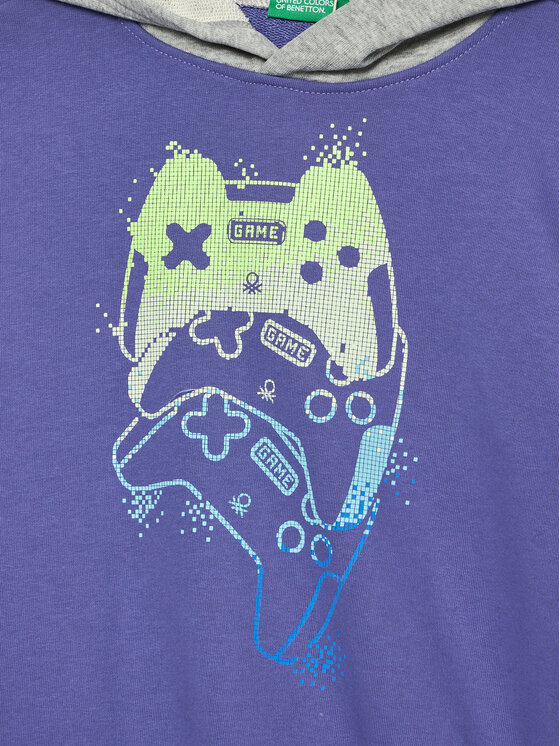 United Colors Of Benetton United Colors Of Benetton Світшот 3PANC204A Голубий Regular Fit