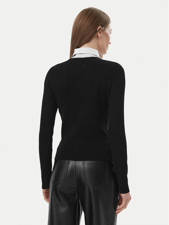 Morgan Morgan Pullover 252-MCRAVAT Schwarz Slim Fit