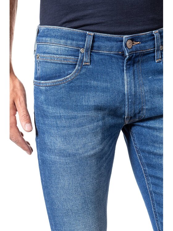 Lee Lee Jeansy LUKE Niebieski Slim Fit