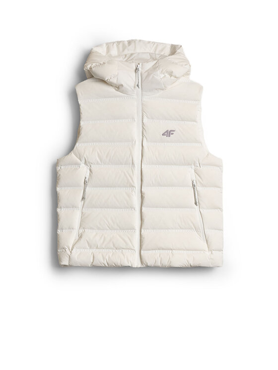 4F 4F Kamizelka CITY JACKETS Biały Regular Fit