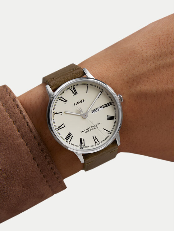 Timex Timex Ρολόι TW2W50600 Καφέ