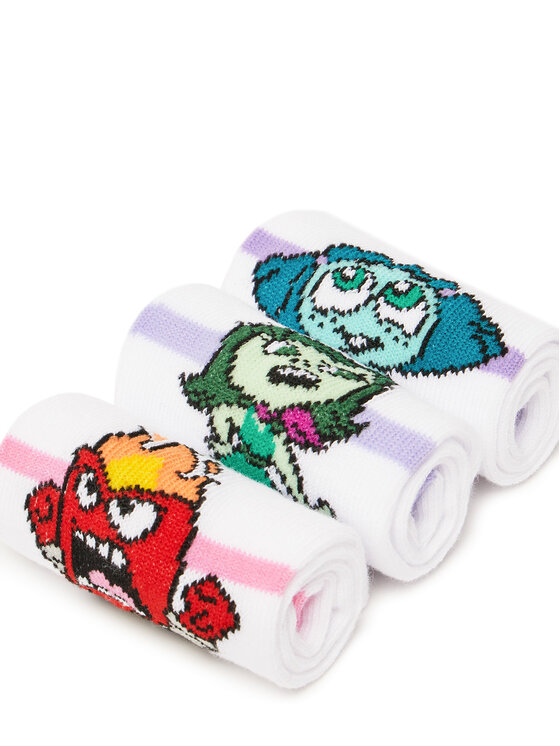 INSIDE OUT 2 INSIDE OUT 2 Skarpety długie ACCCS-SS25-337PIO(3-PACK) Biały