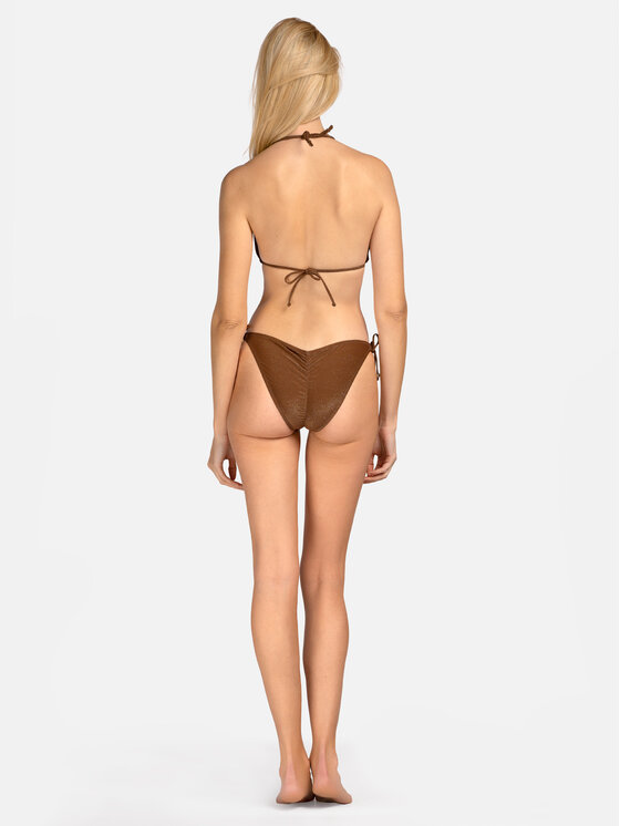 Miss Lou Miss Lou Bikini pezzo sopra G-LG2-BR Marrone