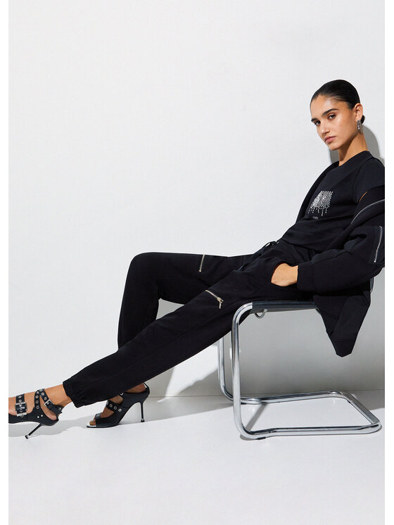 Liu Jo Liu Jo Spodnie materiałowe TA6194FS09022222 Czarny Regular Fit