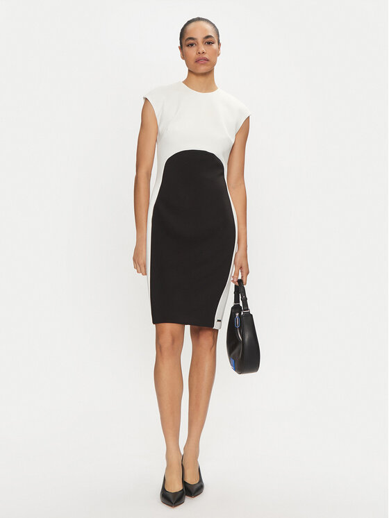 Calvin Klein Calvin Klein Koktejlové šaty K20K207899 Černá Slim Fit