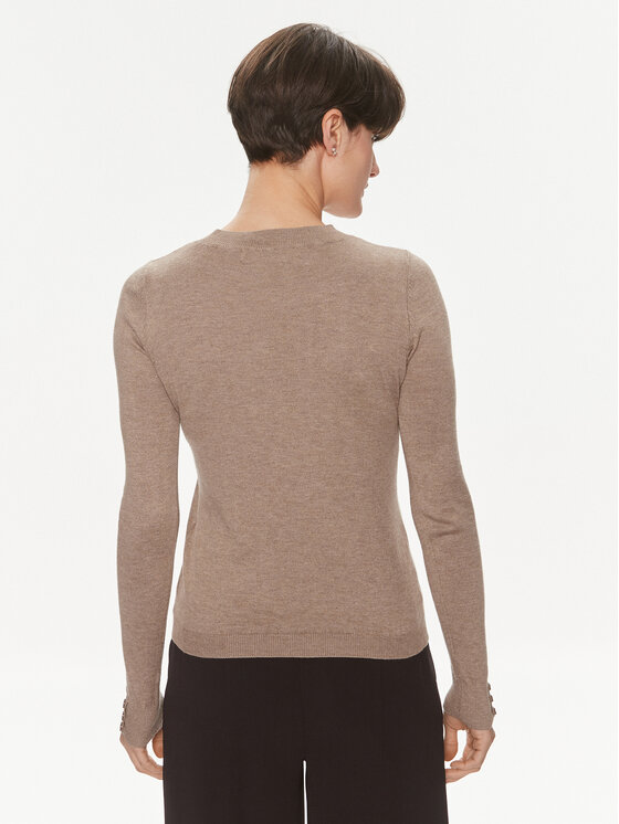 Vero Moda Vero Moda Pulover Silky 10268010 Rjava Regular Fit