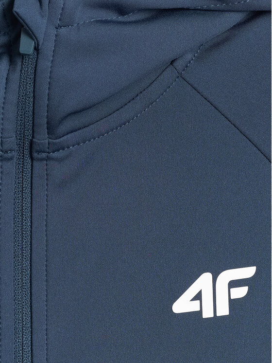 4F 4F Bluza BASIC+ Turkusowy Slim Fit