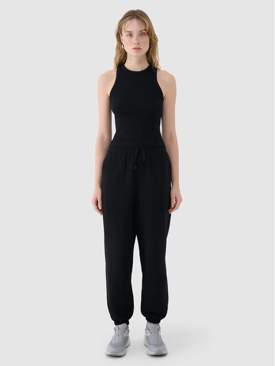 4F 4F Top 4FWSS25TSLEF119-20S Czarny Slim Fit
