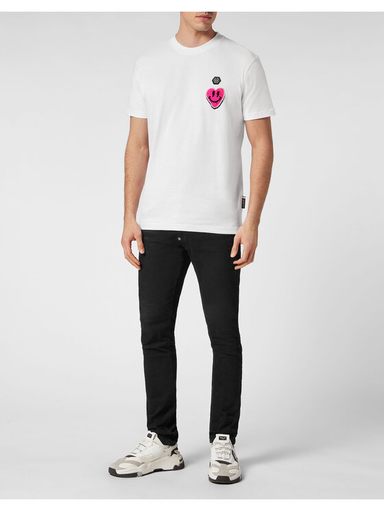 PHILIPP PLEIN PHILIPP PLEIN T-Shirt 189 Różowy Regular Fit