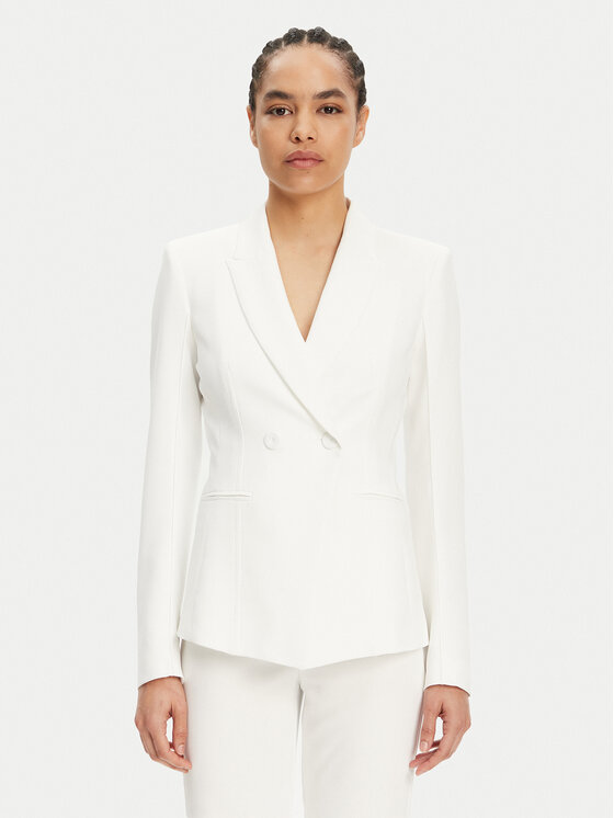 Patrizia Pepe Patrizia Pepe Sacou 2S1528 A411 W146 Alb Regular Fit