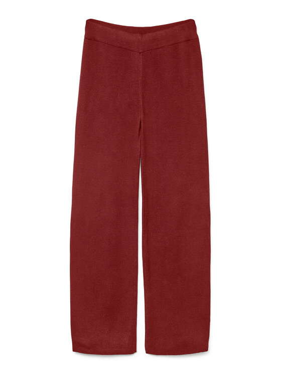 Vero Moda Vero Moda Strickhose Gold Art 10332174 Dunkelrot Loose Fit