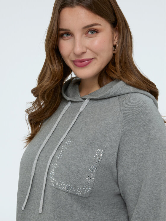 Fiorella Rubino Fiorella Rubino Sweter M099L008373N013 Szary A-Line Fit
