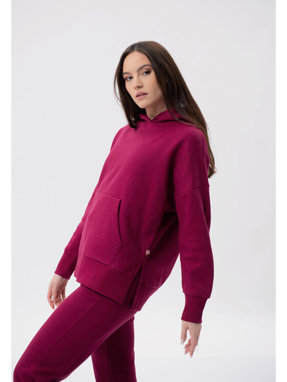 Volcano Volcano Bluza B-LOVE Czerwony Comfort Fit