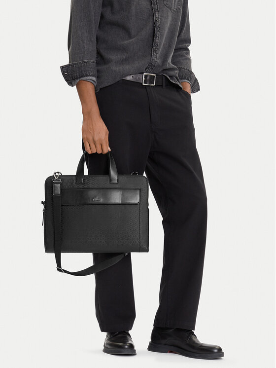 Calvin Klein Calvin Klein Чанта за лаптоп Ck Sleek 2G Laptop Bag Mono K50K512938 Черен