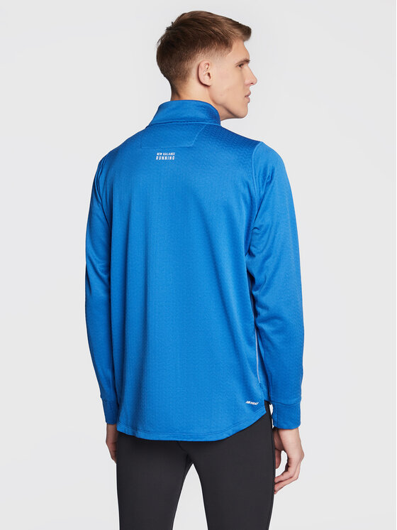 New Balance New Balance Felpa tecnica Heat Grid MT23252 Blu Athletic Fit